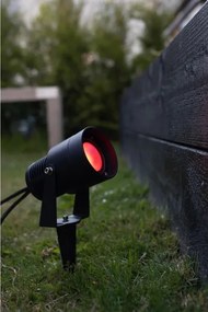 Markslöjd 108404 - Lampă de exterior LED RGBW GARDEN24, LED 6W/24V, 30 cm, IP44, neagră