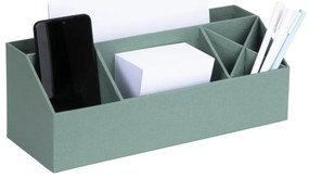 Organizator verde pentru papetărie din carton Elisa Canvas Paper Laminate – Bigso