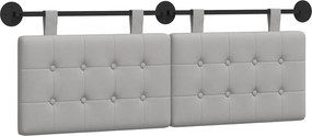 vidaXL Cap de pat suspendat Gri nori 130 x 55 x 5 cm țesătură