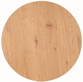 Masa rotunda Aster stejar/negru ø120/h76 cm