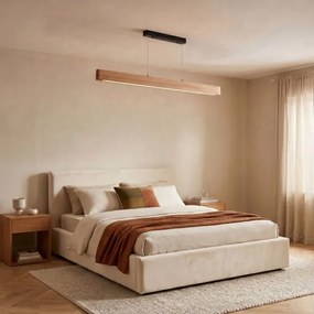 BRILAGI - Lustra LED pe cablu GARDALINE LED/90W/230V stejar