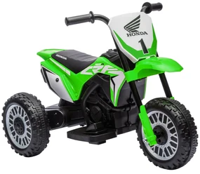 HOMCOM Motocicletă Electrică pentru Copii 6V Honda CRF450RL Licențiată Verde 3 Roți 18-36 Luni | Aosom Romania