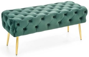 Scaun Athena, verde inchis / auriu