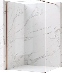 Paravan de dus Rea Flexi Transparent 130 cm cupru periat