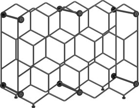 HOMCOM suport sticle masă metal | Aosom Romania