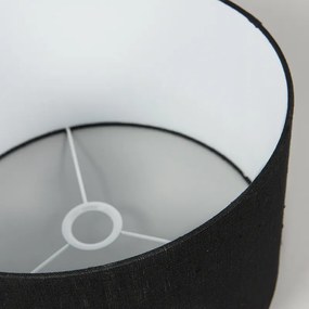 Abajur din material textil negru 35/35/20