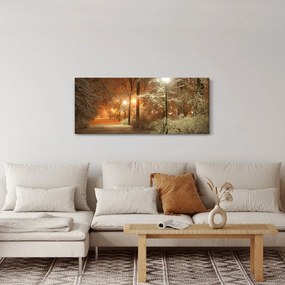 Tablou - Parcul înzăpezit (120x50 cm)