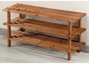 Raft pentru pantofi Kesper 69733 cu 3 rafturi,închis, 77 x 40 x 26 cm