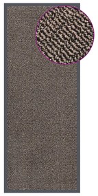 vidaXL Covoraș de intrare cu smocuri, maro închis, 60x150 cm