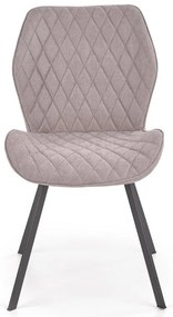 Scaun de bucaterie Debora, gri/negru