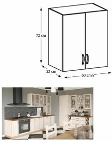 Zondo Dulap superior de bucătărie Regnar G60. 788732