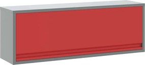 vidaXL Dulap pentru unelte cu depozitare Roșu și gri 100 x 25 x 35 cm