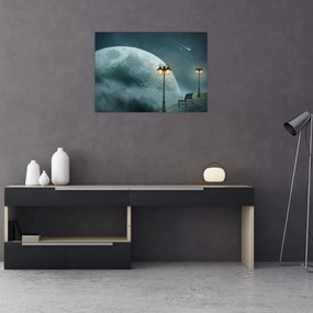 Tablou pe sticlă - Cerul la îndemână (70x50 cm)