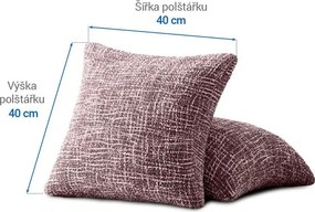 Gaico Huse cu două elastice GRAFITI NOU castaniu fețe de pernă 2 buc (40 x 40 cm)