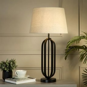 Searchlight EU91101NA - Lampă de masă CHIC 1xE27/60W/230V crem