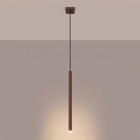 Sollux SL.2145 - Lustră suspendată pe cablu PASTELO 1xG9/8W/230V maro