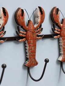 Cuier din lemn de paulownia, cu 3 agatatori, Lobsters