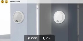 Aplica LED cu senzor iluminat exterior IP54 Hitura alb