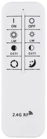 Globo KLARA 68157-58 - Plafonieră LED dimabilă 58W/230V 2700-6000K Ø60 cm alb + telecomandă