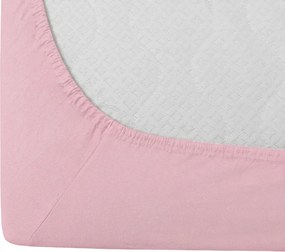 Cearsaf Jersey roz 140 x 200 cm
