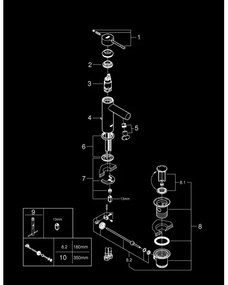 GROHE 32898001 - Baterie pentru lavoar ESSENCE DN 15 crom lucios
