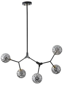 Lustră pe tijă 5xG9/15W/230V gri