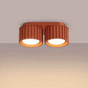 Sollux SL.1803 - Lampă spot AURA 2xGX53/10W/230V portocalie
