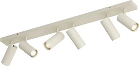 Plafonieră modernă bej 102cm 6 lumini reglabilă - Renna