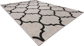 Covor sisal Floorlux 20608 marocani trellis argintiu si negru - SECUNDAR-COTATI PRODUSUL