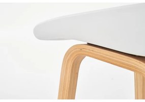 Scaun de bar 81x51 cm bej/alb