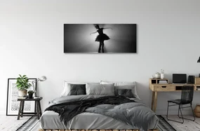 Tablouri canvas Balerina fundal gri