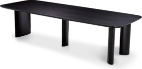 Masa dining moderna design LUX Harmonie L negru 300x116cm
