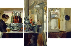 Tablou - Style of Edouard Manet, Bon Bock Cafe, reproducere (90x60 cm)