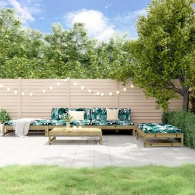 3186640 vidaXL Set mobilier relaxare pentru grădină 5 piese lemn de pin tratat