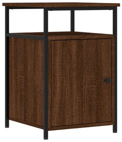 vidaXL Noptieră, stejar maro, 40x42x60 cm, lemn prelucrat