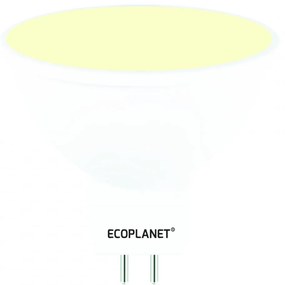 Set 10 Buc - Bec LED Ecoplanet MR16 GU5.3, 6W (35W), 480 LM, G, lumina calda 3000K, Mat Lumina calda - 3000K, 10 buc