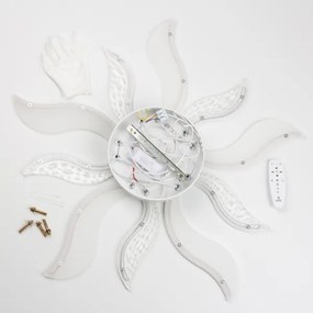 Lustră LED dimabilă aplicată Brilagi TWIST LED/65W/230V 3000-6500K alb + telecomandă