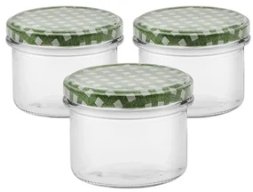 Set de 3 borcane cu capac Antek, 235 ml