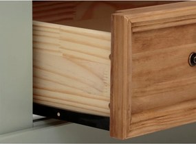 Vitrină verde-deschis din lemn de pin 100x120 cm Selma – Støraa