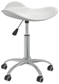 vidaXL Scaun de salon spa, alb, piele ecologică