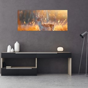 Tablou - Cerb în câmp (120x50 cm)