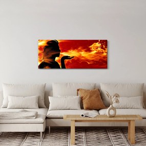 Tablou femeii în foc (120x50 cm)