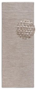 Covor tip traversă bej țesut manual din amestesc de lână 80x200 cm Pradesh Linen White – Elle Decoration