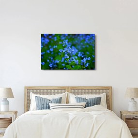 Tablou cu flori albastre (90x60 cm)