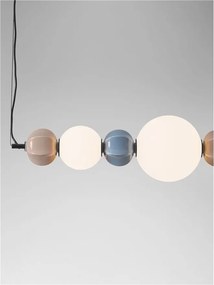 Lustra LED cu ceramica multicolora DAZZ