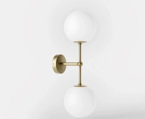 Aplica de perete din alama si sticla Musa