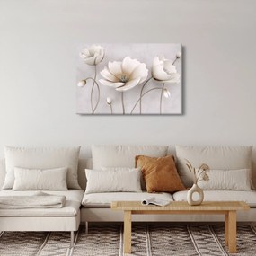 Tablou cu florile albe (90x60 cm)