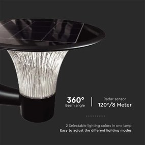 LED lampă solară de perete 15W, 3,2V, 4000K/6000K, IP65