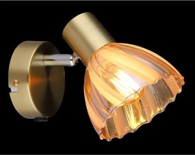 Spot de perete Globo 54315M-1 ZACHERY 1xE14/40W/230V auriu