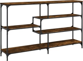 vidaXL Măsuță consolă, stejar fumuriu, 160x32x95 cm, lemn prelucrat